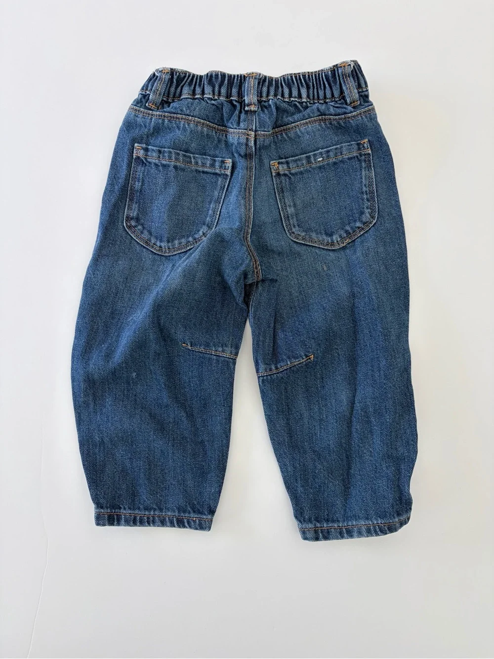 Zara Baby Denim Barrel Leg Jeans Size 18-23 Months Cute Stylish Casual